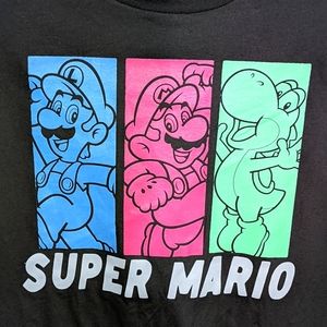 Super Mario T-shirt 3XL Black Graphic Tee NWT